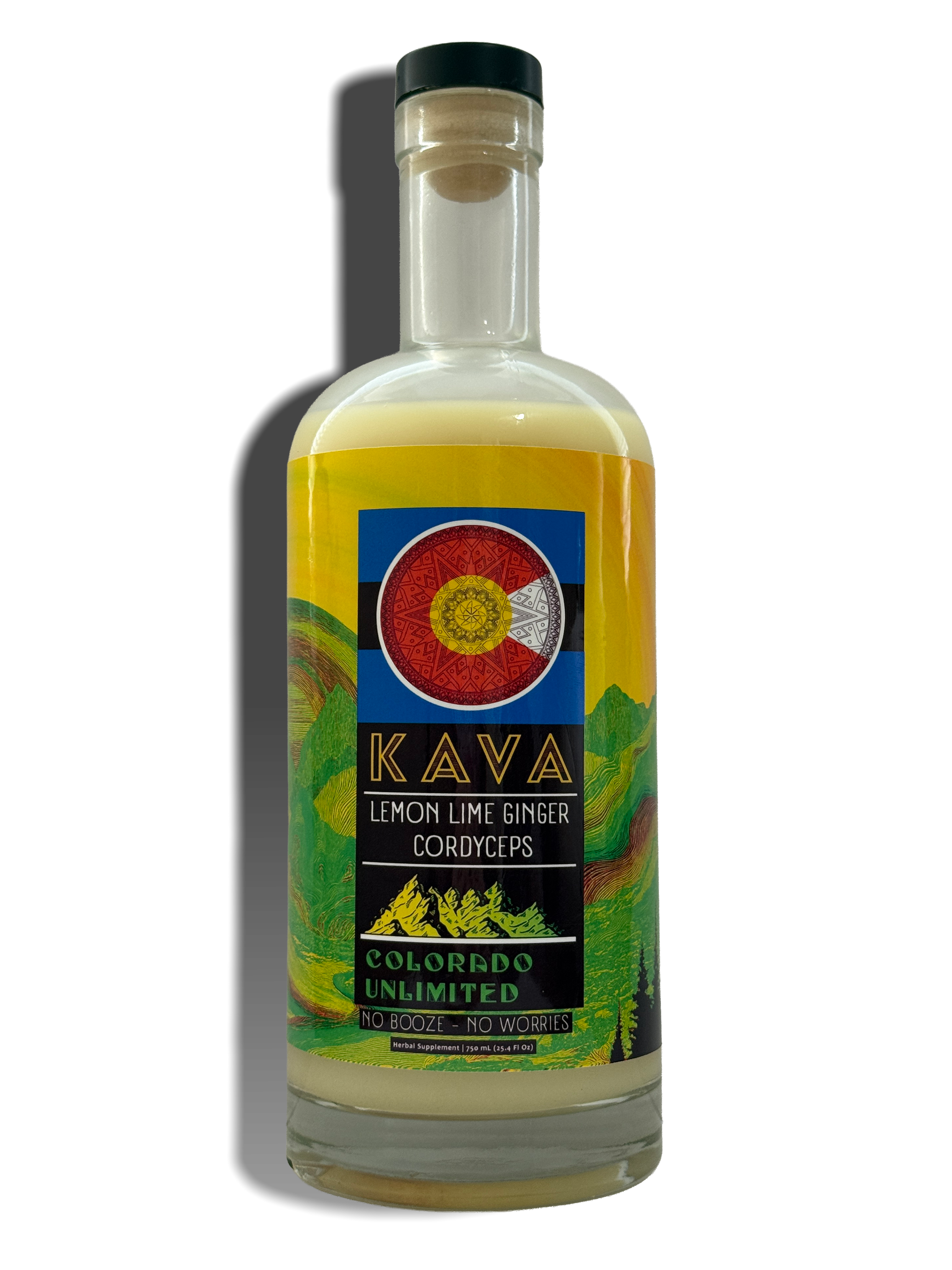 Kava Mocktail  - Lemon Lime Ginger Cordyceps